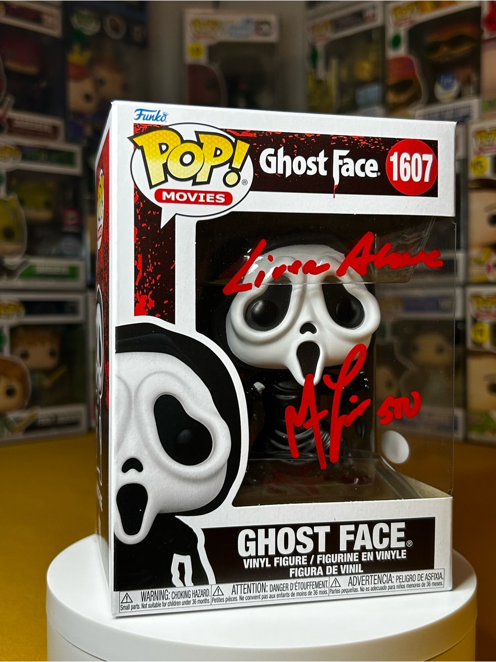 POP! Ghostface #1607•Autographed/Quoted/Character Name by:Matthew Lillard (JSA)
